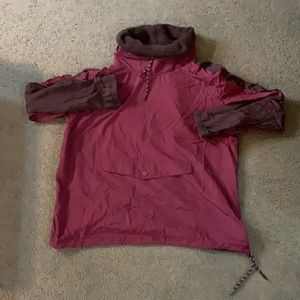 Victoria Secret Pink Burgundy and Black Pull over Water Repellent Shirt